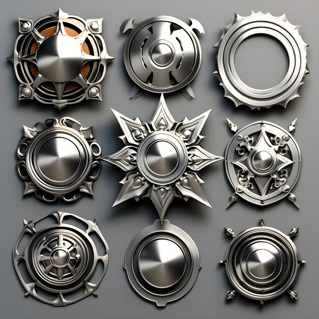 Psd metal design elements