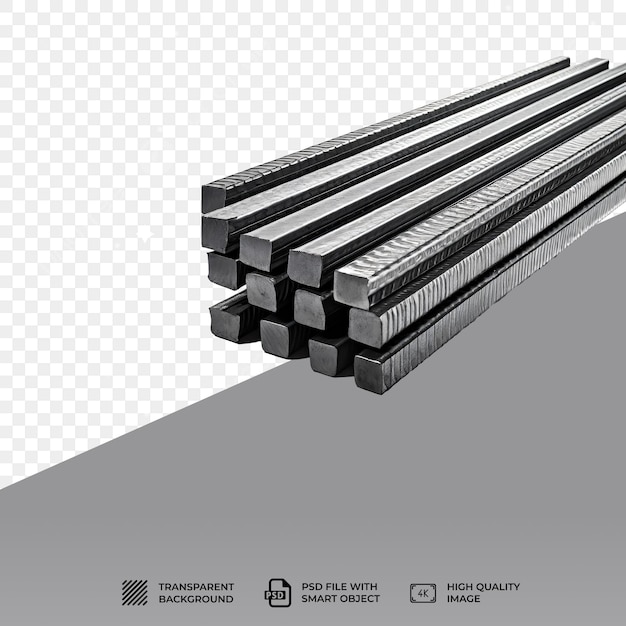 PSD 透明な背景に隔離されたpsd金属鋼製品