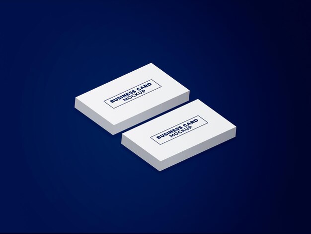 psd minimal business card mockup