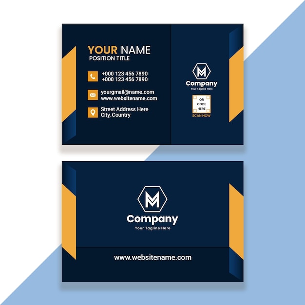 PSD psd minimal design business card template