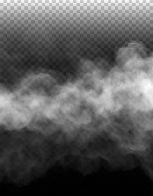 PSD psd mist of rook geïsoleerde doorzichtige achtergrond witte bewolking mist smog stofdamp png