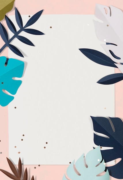PSD-mockup af en papirklipsbladramme