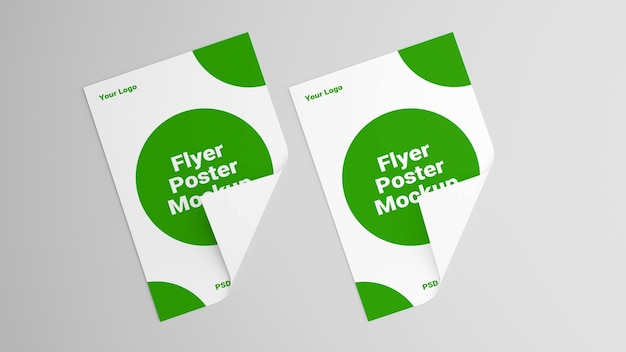 PSD-mockup av A4-flyer