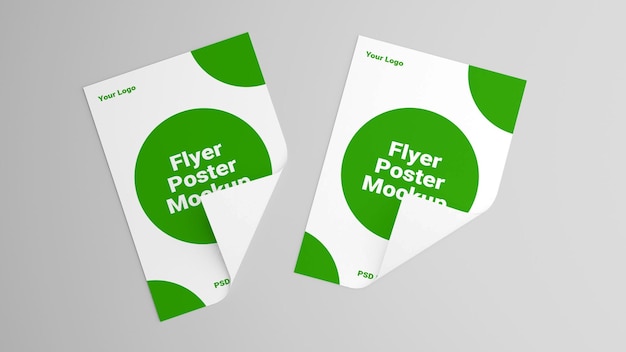 PSD-mockup av A4-flyer