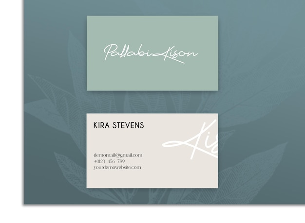 PSD mockup of business card