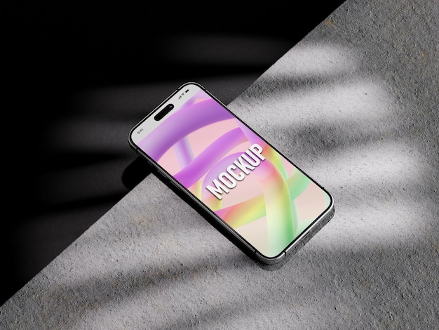 PSD-mockup for smarttelefon