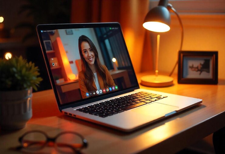 PSD Mockup Isometric Screen Laptop 3D Izolowany