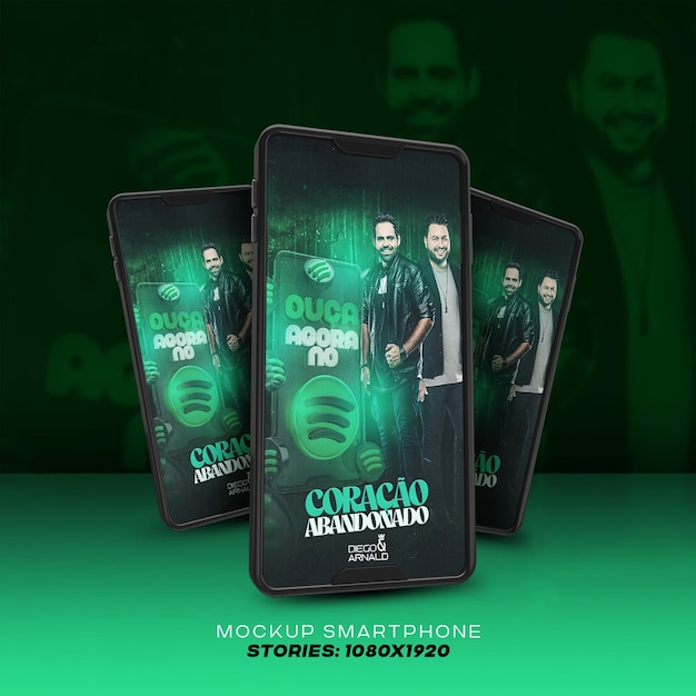 PSD mockup di smartphone psd