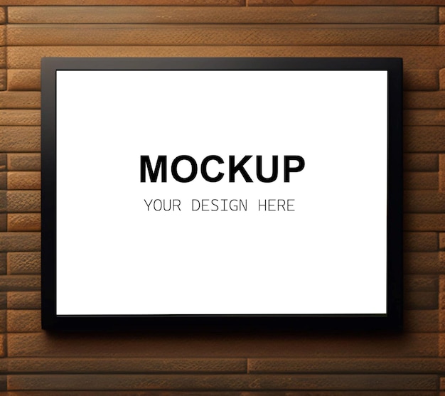 Psd mockup wall art and photo frame