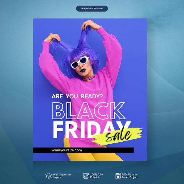 PSD psd modern abstract black friday or sale discount promotions banner design post for social media