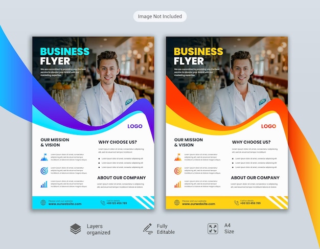Psd モダンなビジネス チラシと企業のソーシャル メディアの投稿テンプレート
