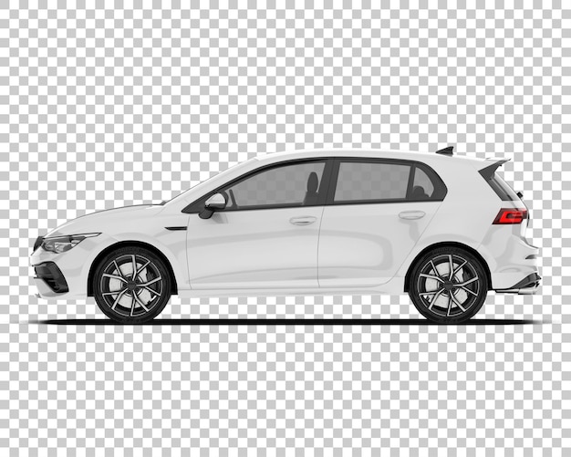 PSD современный макет автомобиля изолирован на прозрачном фоне 3d рендеринг иллюстрации