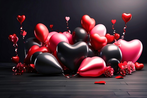 PSD psd modern and clean happy valentines day background