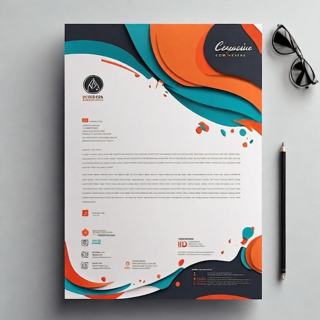 PSD psd modern company letterhead premium psd