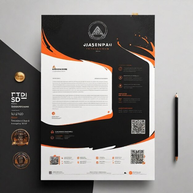 PSD psd modern company letterhead premium psd