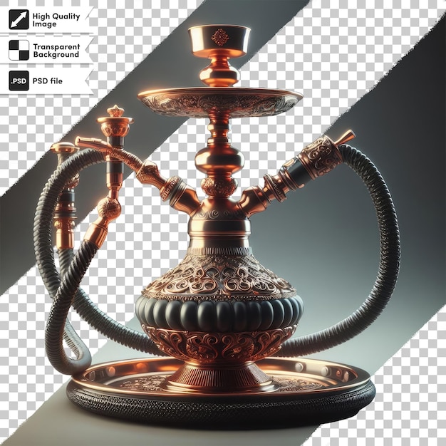 PSD psd modern design of the hookah on transparent background