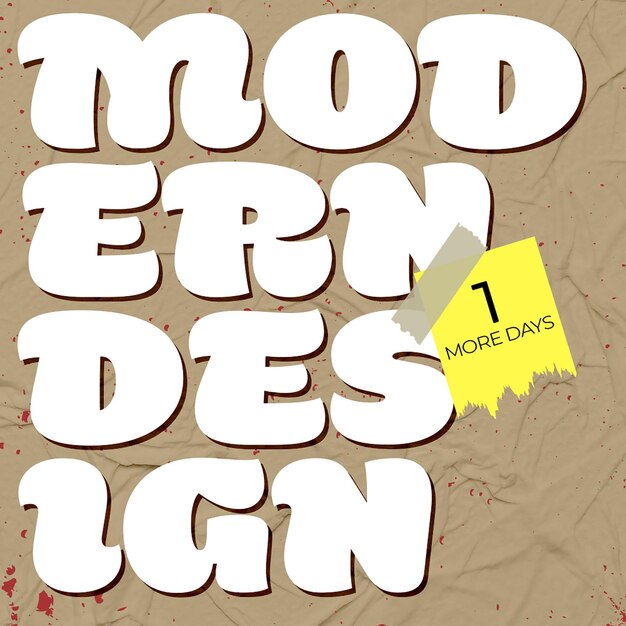 PSD psd modern design typography koncepcja projektowania dla mediów społecznościowych i szablonu postów na instagramie