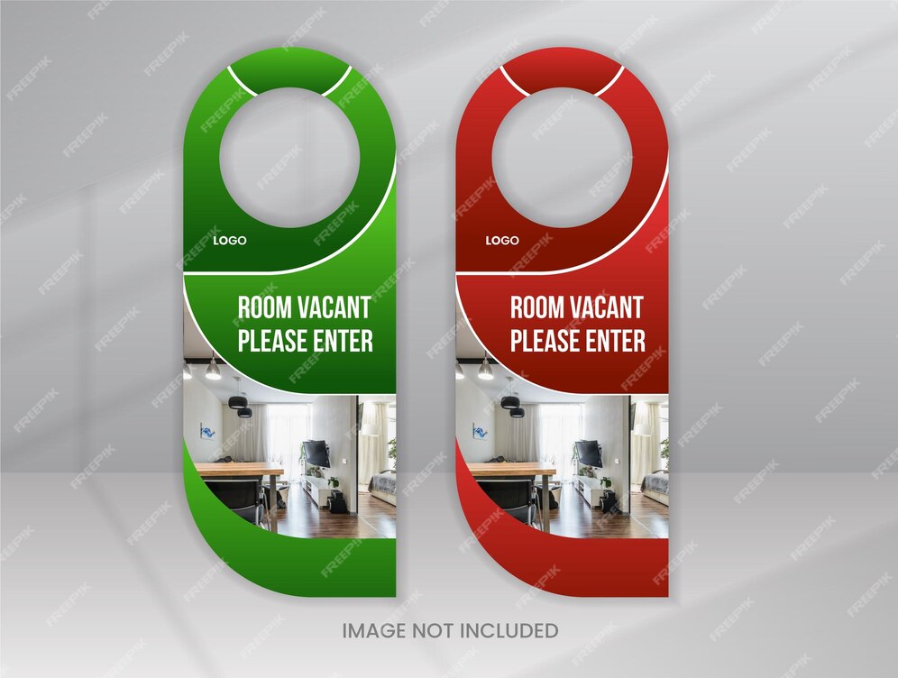 Premium PSD Psd modern door hanger design template Premium PSD Psd modern door hanger design template