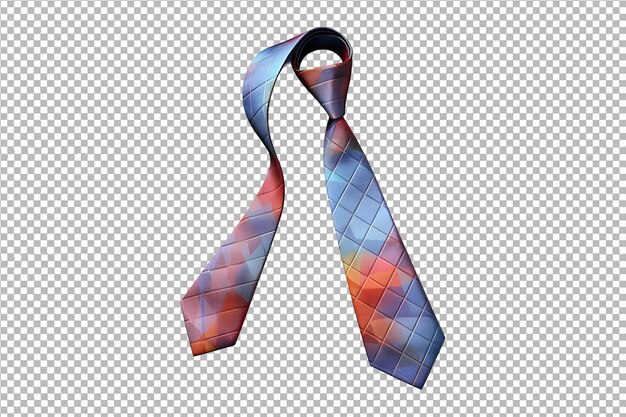 PSD psd modern necktie isolated on transparent background