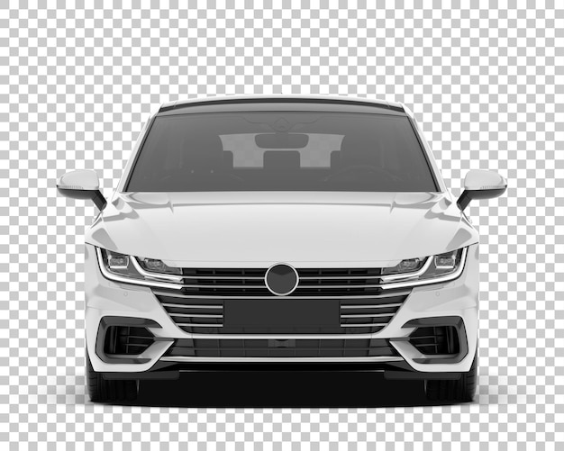 PSD moderne auto mockup geïsoleerd op transparante achtergrond 3D-rendering illustratie