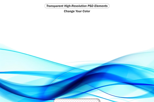 PSD psd moderne blauwe zwaaide transparante achtergrond