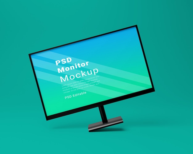 psd monitor mockup - modern display for your design