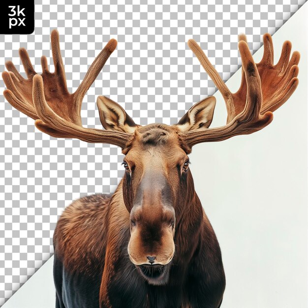 Psd moose isolated on a transparent background