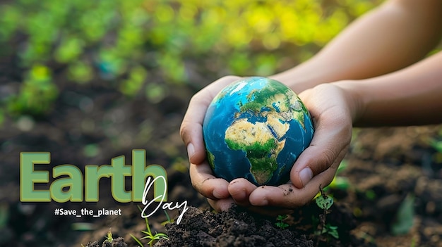PSD psd mother earth day poster template save the planet