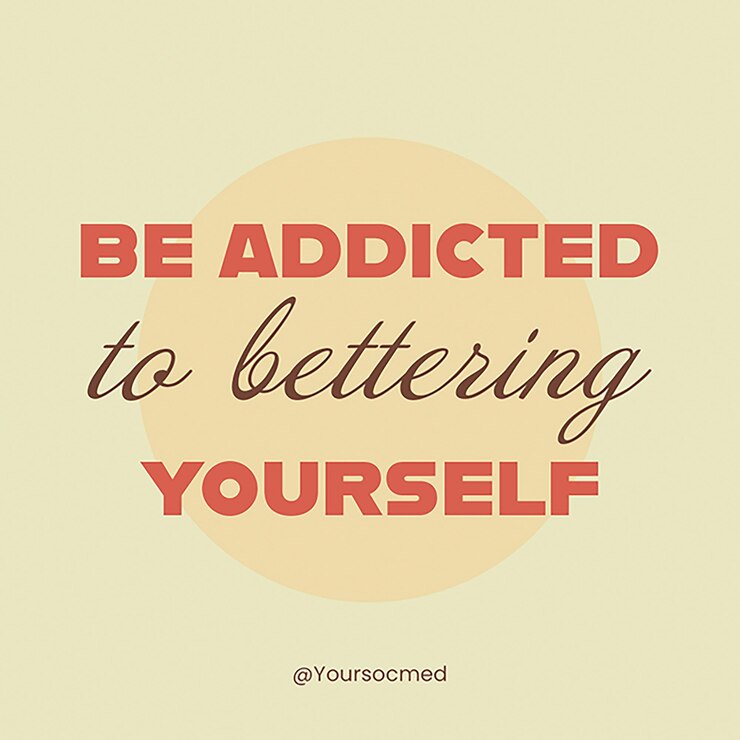 PSD psd motivation qoutes on dark color background instagram post template