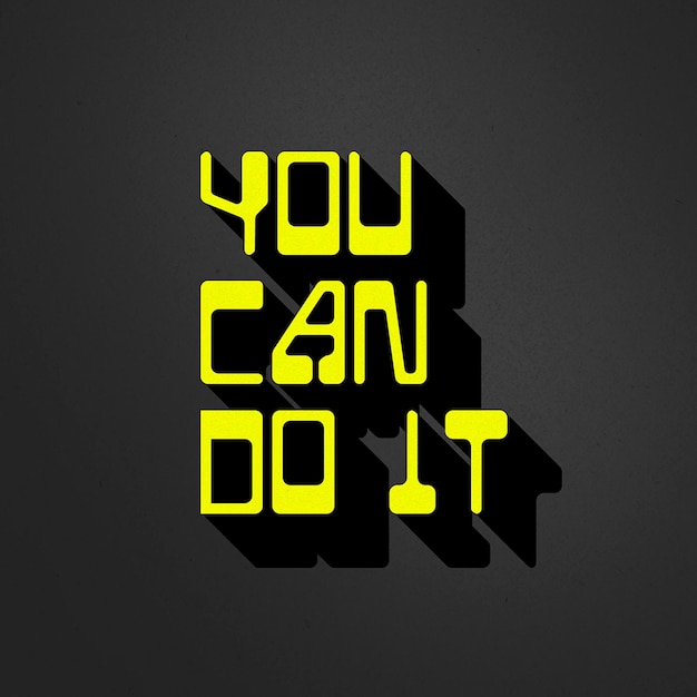 PSD Motivation Typography Design voor sociale media en Instagram Post Template