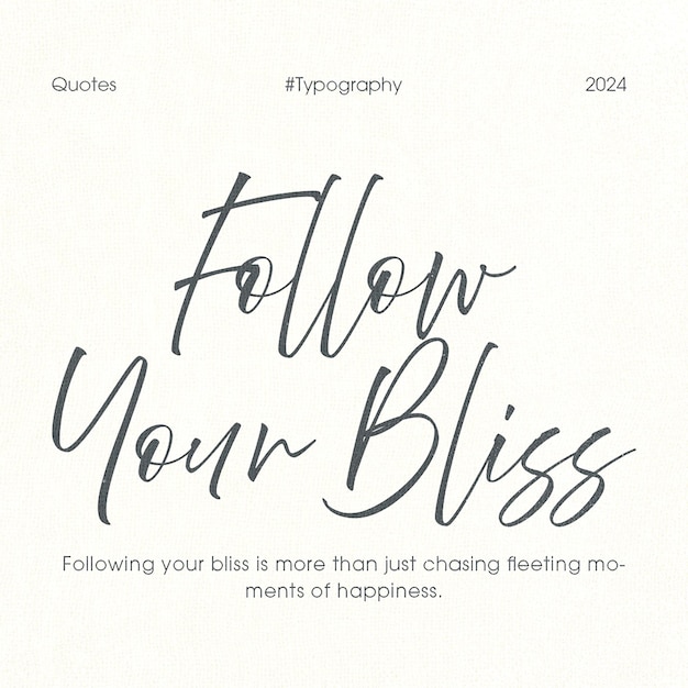 PSD psd motivational quotes typography design per i social media e il modello di post di instagram