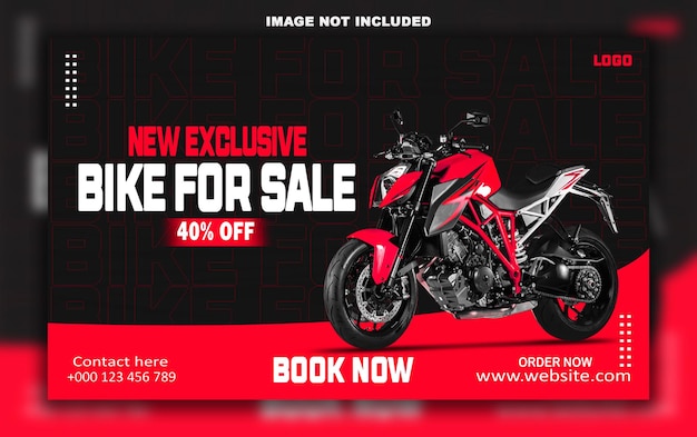 PSD psd motorcycle social media instagram post template