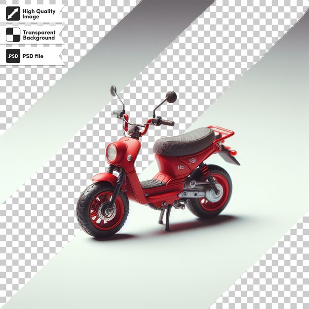 PSD psd motorcycle on transparent background with editable mask layer