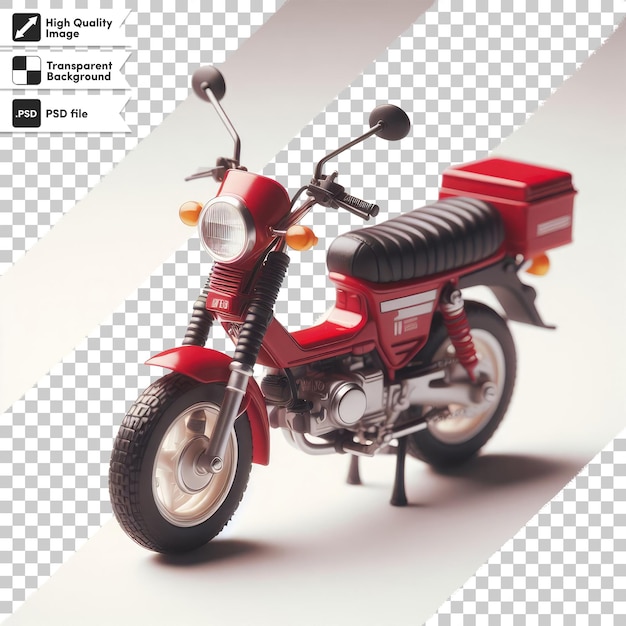 PSD psd motorcycle on transparent background with editable mask layer