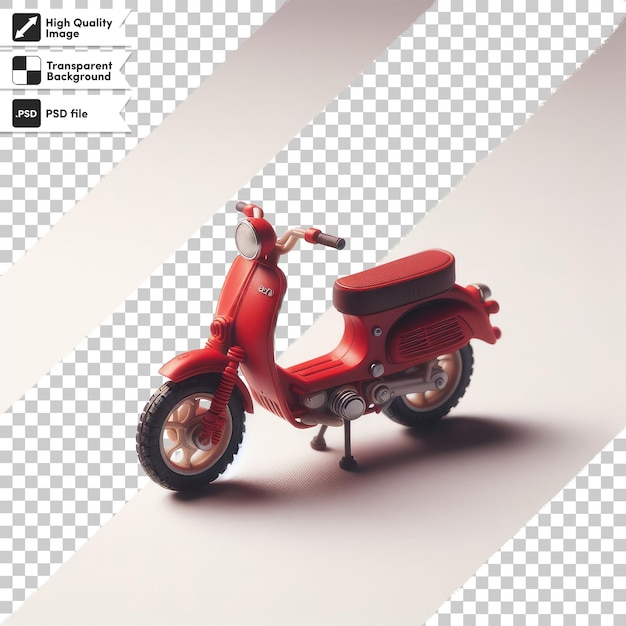 PSD psd motorcycle on transparent background with editable mask layer