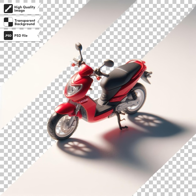 PSD psd motorcycle on transparent background with editable mask layer