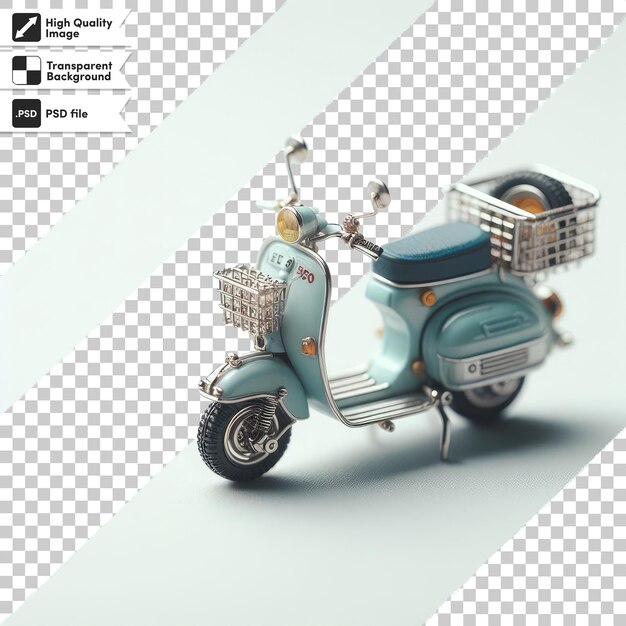 PSD psd motorcycle on transparent background with editable mask layer