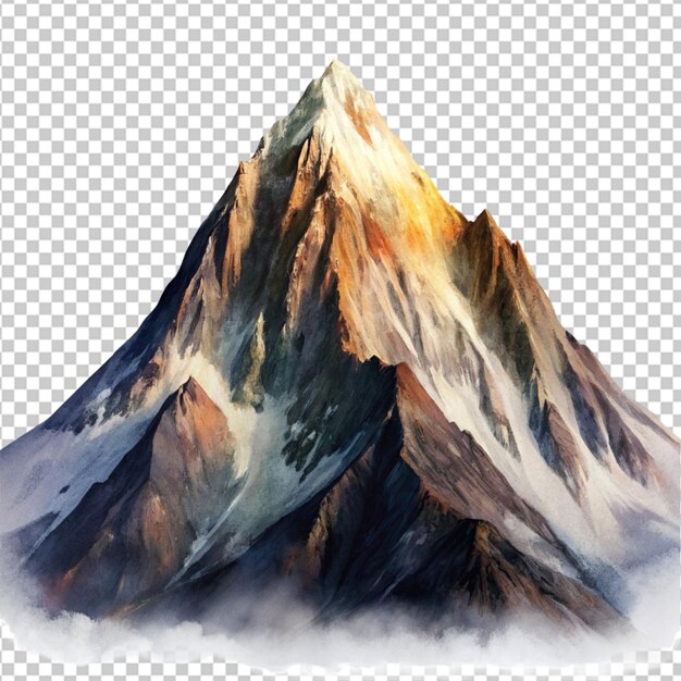 PSD psd of a mountain on transparent background