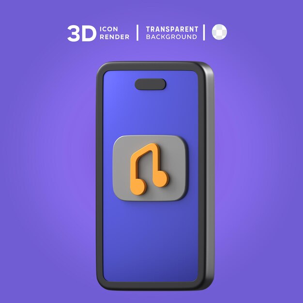 PSD psd mp3 3d illustration