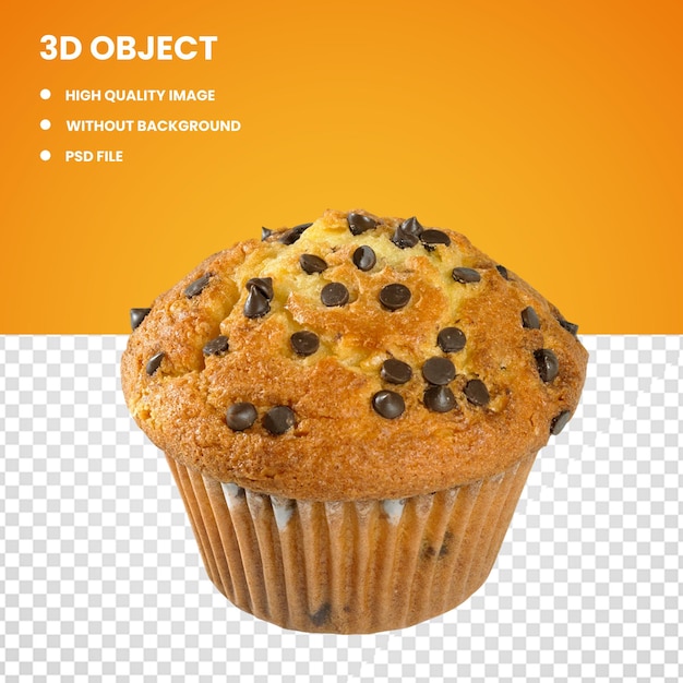 psd muffins with chocolate toppings