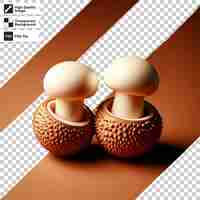 PSD psd mushrooms on transparent background