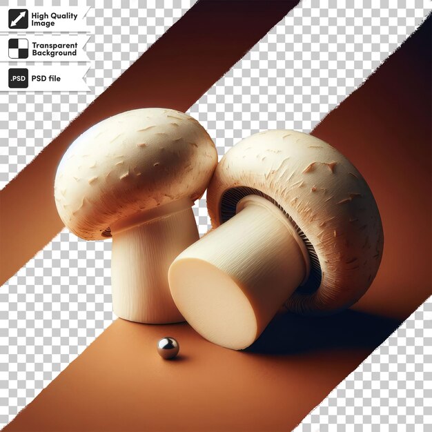 PSD psd mushrooms on transparent background