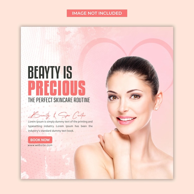 psd natural organic cosmetics for beauty your skincare products sale offer post banner