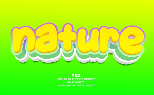 Psd Nature Editable Text Effect Photoshop Template (szablon Photoshop Do Edytowania Tekstu)