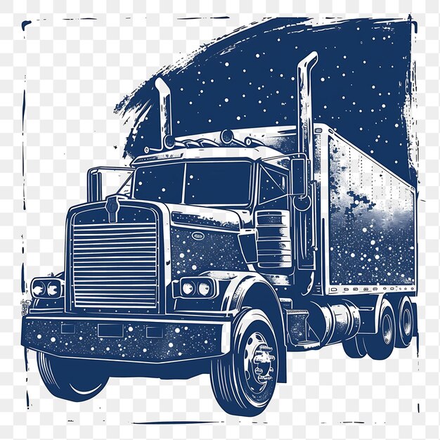 PSD psd nebula h truck con midnight blue monochrome stamp sturdy re tattoo clipart t-shirt con disegno inchiostro