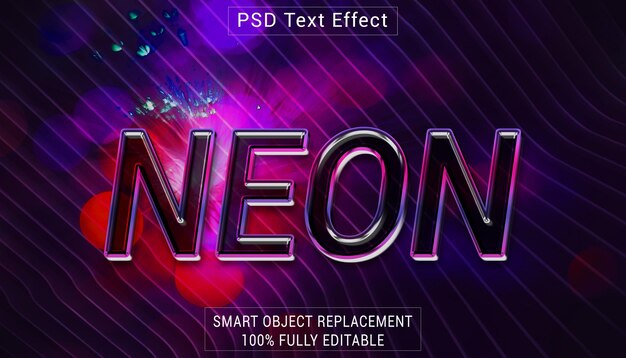 PSD psd neon 로고 텍스트 스타일 효과