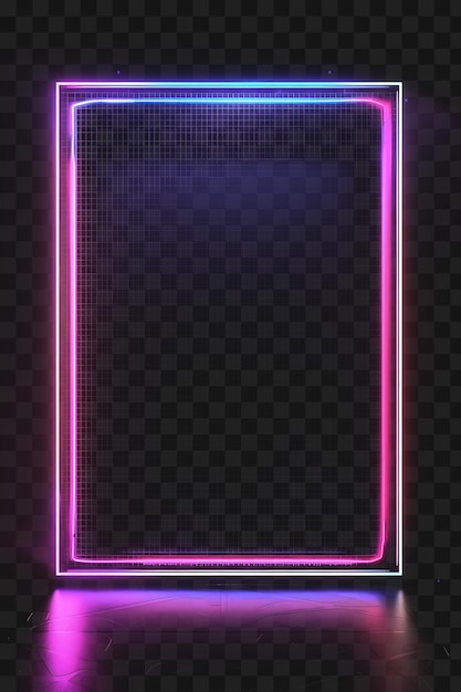 PSD psd neon signage glow effect и дизайн, вдохновленный киберпанком, для динамического дизайна коллажа y2k
