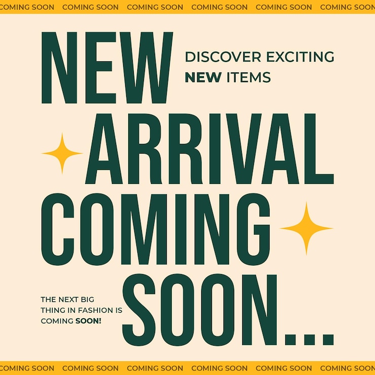 PSD psd new arrival coming soon on cream background instagram post template