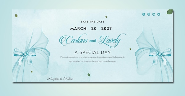 PSD psd new wedding planner banner design template