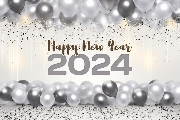 Psd new year party banner luxury template